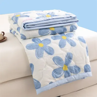Air conditioning comforter summer cooling quilt machine washable summer single and double 2025 new summer student dormitory thin quilt cross-border - 12