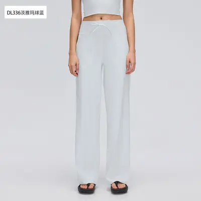 Damen Yogahose mit hohem Bund, gerades Bein, Elastischer Bund, Lockere Passform, DL336 - 11