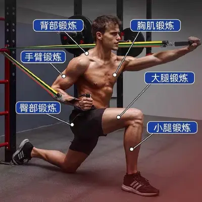 11-Piece Resistance Band Set, Chest Expander, Adjustable - 6