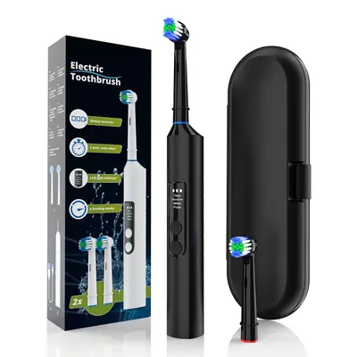 Wireless Charging Adult Electric Toothbrush, Rotating Head, Pressure Sensor - 9