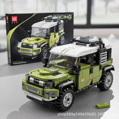 Off-Road Araba Yapı Taşı Seti, Lego Uyumlu, Çocuk Hediyesi - 11