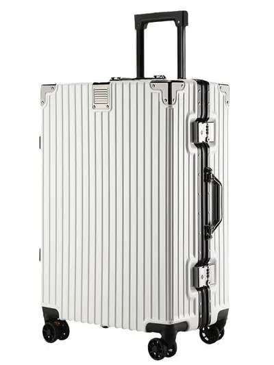 Aluminum frame suitcase PC business trolley universal wheeled suitcase student 26 inch large capacity cipher box cabin size suitcase