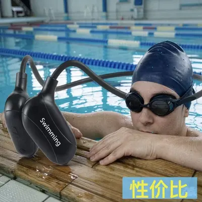 XIP68 Yüzme Su Geçirmez Kemik İletim Bluetooth Kulaklık Koşu Sportu 16G Bellek Kablosuz Bluetooth Kulaklık Kablosuz - 2
