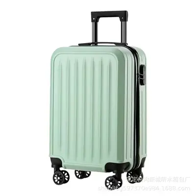 20 Inch Vertical Stripe Matte Lightweight Durable Trolley Suitcase - 11