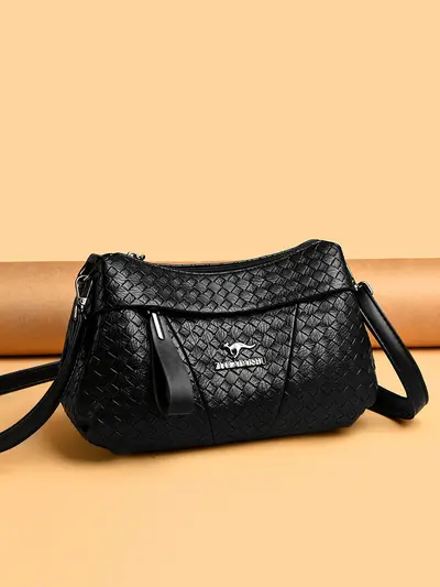 Women's Large Capacity Single Shoulder Bag, European Style Crossbody Bag - 4