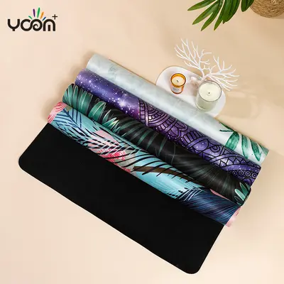 1,5 mm Wildleder Yogamatte, Naturkautschuk, Schweiß absorbierend, faltbar