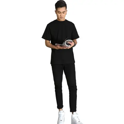 230g Heavyweight 100% Cotton Short Sleeve T-Shirt, Solid White, Unisex