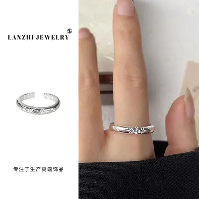 岚芷551-600复古朋克风小众925纯银戒指女蝴蝶韩国欧美跨境饰品男 - 10