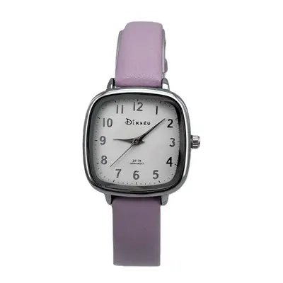 Korean Style College Wind Leather Strap Watch Women's Small Square Candy Exam High School Middle School Student Versatile High-Value Quartz Watch - 11