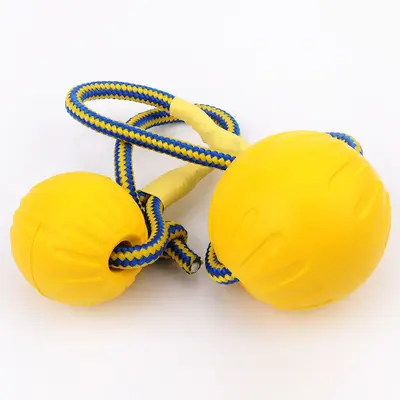 EVA Dog Toy Set with Floating Frisbee and Tug Ring - 3