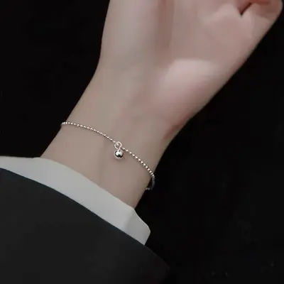 Damen-Armband aus 925er Silber mit Perlen, Luxus - 7