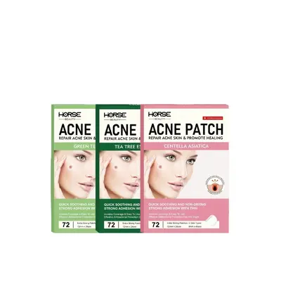 HORSE Invisible Hydrocolloid Pimple Patch, Pus-Absorbing, Repairs Acne Marks and Scars