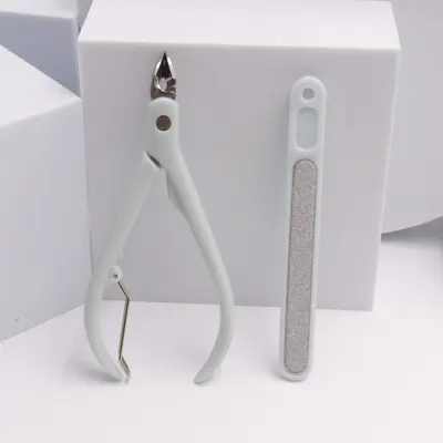 Yalifen Dead Skin Cleaner and Nail Scissors Set, Portable Nail File for Thick and Hard Nails, Nail Scissors, Manicure Tool, Nail Cuticle Pusher