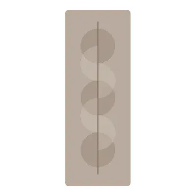 Natural rubber PU non-slip printed yoga mat, thick and wide - 10