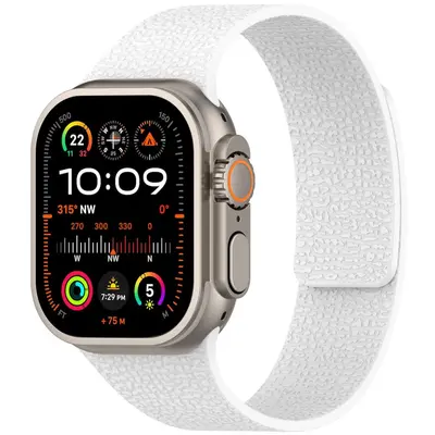 Damen-Magnetarmband aus Silikon mit Kieselmuster, kompatibel mit Apple Watch