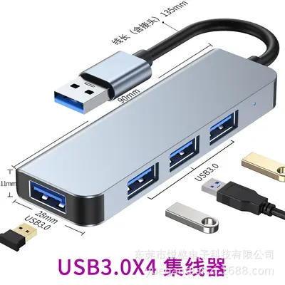 USB 3.0 çoklayıcı hub, Type-C dizüstü bilgisayar uyumlu