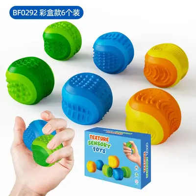 Multi-Texture Sensory Silicone Stone Stress Ball for Children - 4