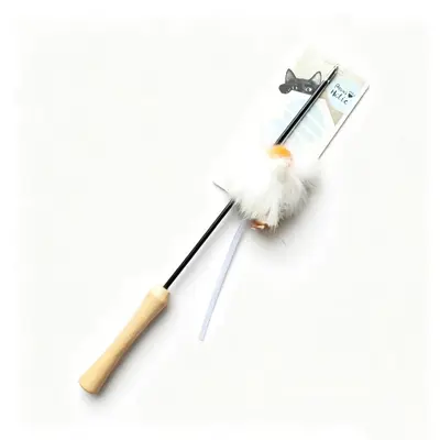 Three-Section Telescopic Cat Feather Wand with Bell - 7