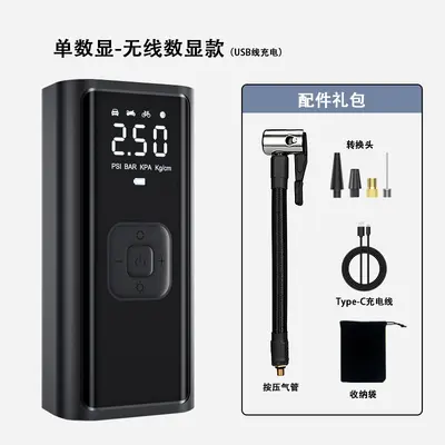 Dai Sheng air pump car air pump car air pump mini portable car tire inflator - 8