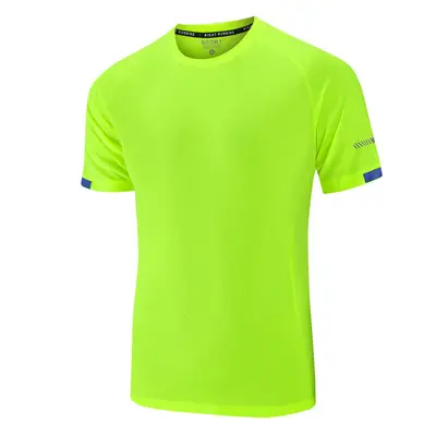Men's Ice Silk Short Sleeve T-Shirt Quick-Drying Breathable Youth Loose Men's and Women's Sports Tops Plus Size M-9XL Two-Way Opening