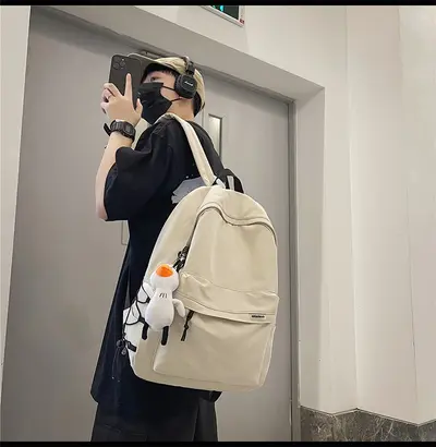 Rucksack einfacher großer Kapazität Reiserucksack Damen bequem Japanischer Mittelschüler Oberschüler Schulrucksack - 10