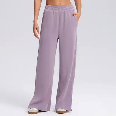 Damen fließende Weitbein-Yogahose, locker, kühlendes Material - 8