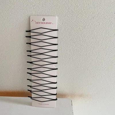 Haarspange mit Klipp für Frauen, modische Seitenhaarspange, einfache schwarze koreanische Haarspange für Pony und Hinterkopf - 8