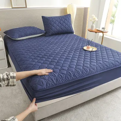 Waterproof cross-border trade urinal barrier quilted fully enclosed non-slip mattress protector Simmons bed cover wholesale - 13