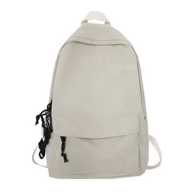 Durable Canvas Backpack, Solid Color, Large Capacity, 2025 Model - 8
