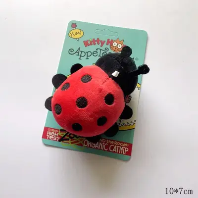 Plush Catnip Cat Toy with Simulated Bug and Tooth Cleaning - 7
