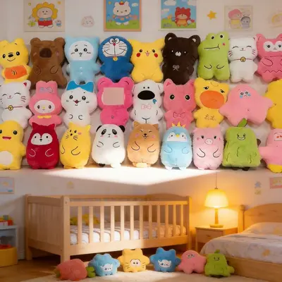2 Yuan 8-Inch Plush Doll Wholesale Manufacturer Children's Gift Interactive Toy Claw Machine Doll Display Stall