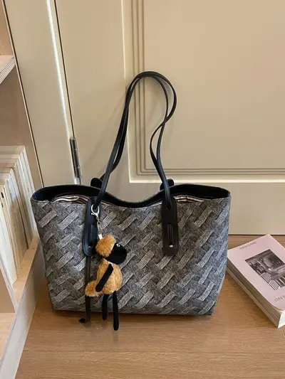 Women's Color-Block Single Shoulder Bag, Large Capacity, 2026 Style - 3