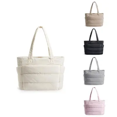 Women's Single-Shoulder Tote Bag, Large Capacity, Multi-Compartment