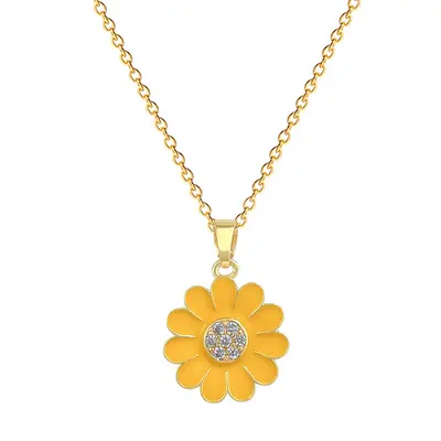 Full Zirconia Copper Earring and Necklace Set