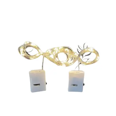 LED-Lichterkette Kupferdraht Blütenlichter Lichterkette Kuchenlichter Weihnachtsdekoration kleine bunte Lichter LED-Lichtband Sternenlichterkette