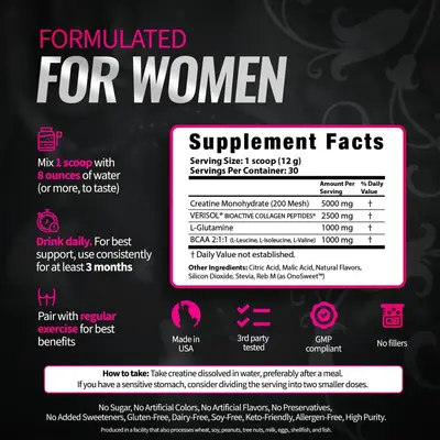 Women's Creatine Powder, Private Label OEM - 5