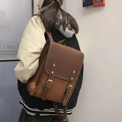 Japanese-Style Women's Student Backpack Summer Shoulder Bag - 4