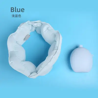 Ice Silk Inflatable U-Shaped Pillow 360° Neck Pillow, Travel Pillow, Storage Case, Portable Neck Pillow, Inflatable Pillow Manufacturer Wholesale - 7