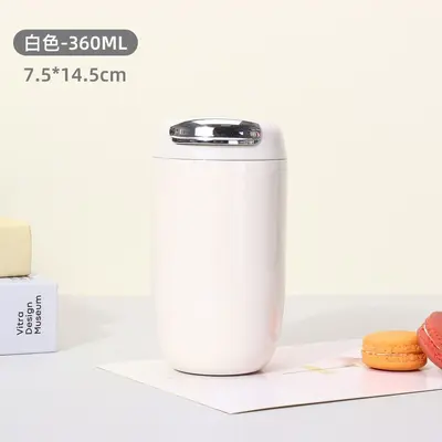 316 Edelstahl-Thermobecher glänzend retro eiförmig Kaffeebecher - 12