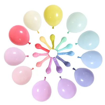 5 Inch Macaron Grid Matte Balloons Party Decoration