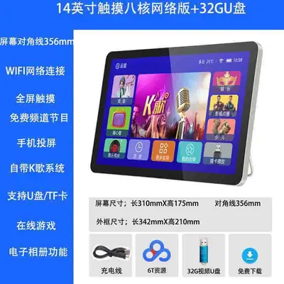 Jinzheng TP1601 Theater Machine, WiFi Touch Screen, Portable Video Player - 8