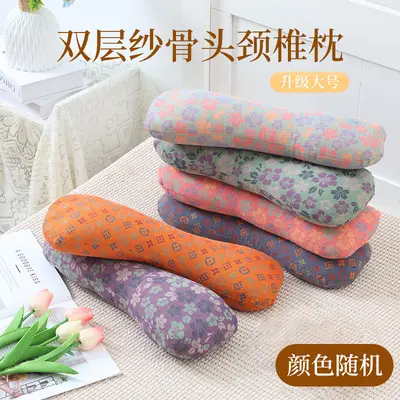 Buckwheat pillow, cylindrical, firm, cervical spine support - 8