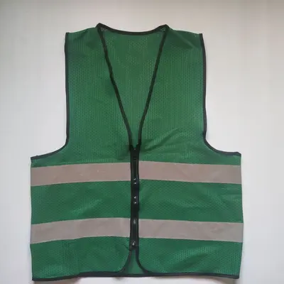 Multicolor Reflective Safety Vest, Two Horizontal Zippers, Breathable - 12