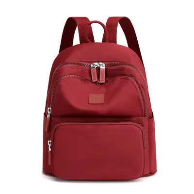 Women's Casual Solid Color Backpack, Korean Style, Large Capacity - 7