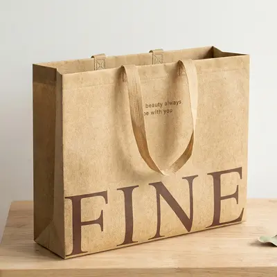 Laminated Non-Woven Gift Bag, Thickened Clothing Store Bag