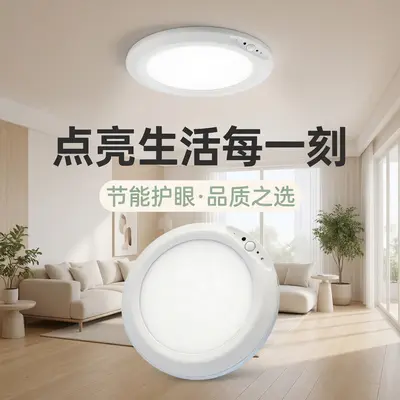跨境无线电池供电磁吸人体感应灯过道入户走廊玄关衣帽阳台吸顶灯