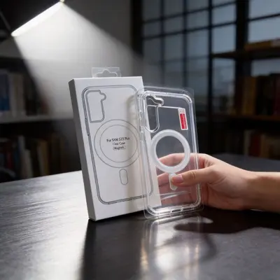 Magsafe Magnetische transparente Acryl 2-in-1 Handyhülle für Samsung S26 mit magnetischem Schutzgehäuse A26