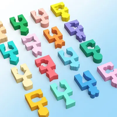 Montessori Geometric Shape Matching Blocks for Early Education - 4