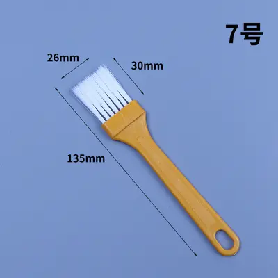 Plastik boya fırçası su geçirmez tutkal fırçası plastik No. 4 küçük fırça plastik saplı tel fırça toz giderme barbekü fırçası klavye fırçası - 13