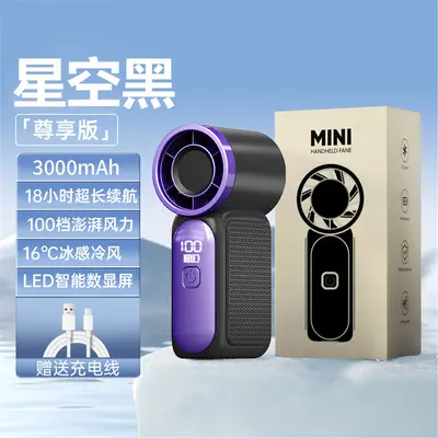 Sınır Ötesi Viral Ürün X688 Yüksek Hızlı Mini Taşınabilir El Fanı USB Uzun Pil Ömrü Türbülans Güçlü Taşınabilir Açık Hava Küçük Fanı - 8